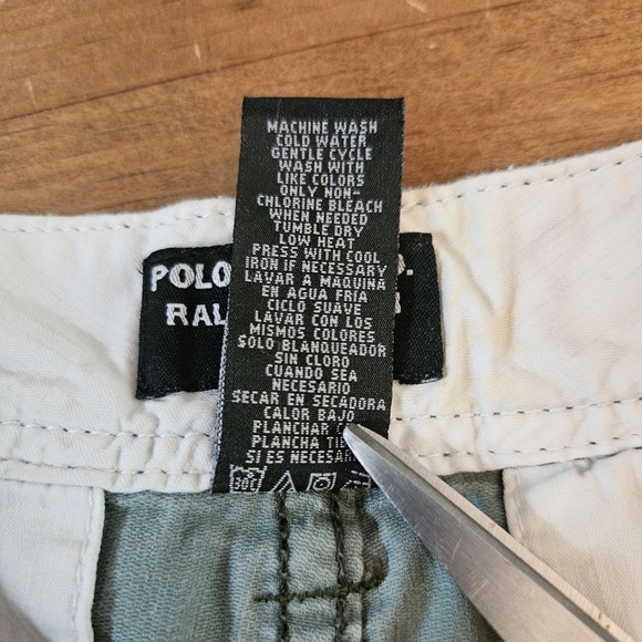 Polo Jeans Company Ralph Lauren Vintage Womens Utility Shorts Olive Green Size 6 - Picture 3 of 8